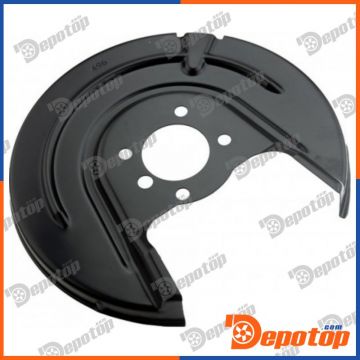 Déflecteur, disque de frein arrière droite pour SKODA | HTO-SK-003, 5Q0615612M